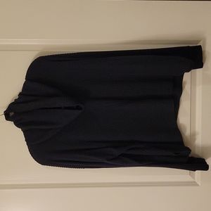 Lush Navy Crop Cowl Neck Sweater Size large